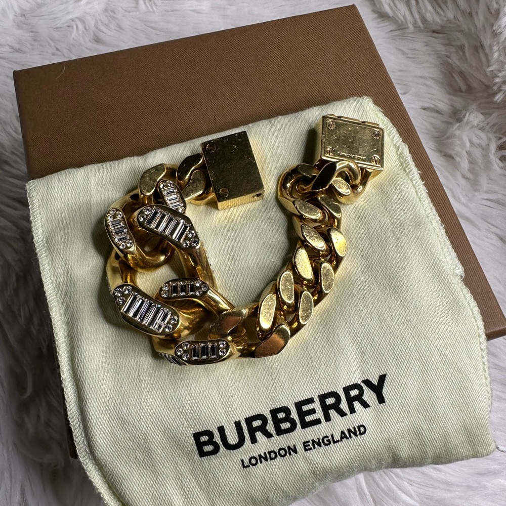 Burberry Gold Chain Bracelet